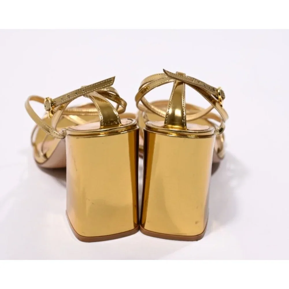 Gianvito Rossi Patent Leather Sandals in Mekong - Picture 6 of 10